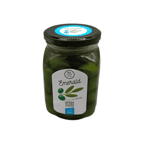 Оливки зеленые с косточкой Emerald 720 г от El Greko