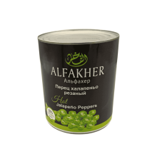 Перец халапеньо резаный 2900 г | Alfakher