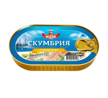 Май қосылған атлантикалық скумбрия филесі