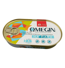 "За Родину" сардинасы Omegin халапеньо қосылған, буда пісірілген 175 г