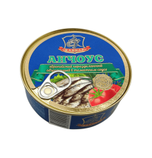 Анчоус европейский обжаренный в томатном соусе 240 г | Кавиар
