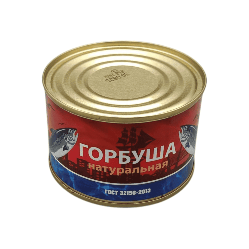 Консервированное филе горбуши в собственном соку, 245г, производитель Большекаменск.