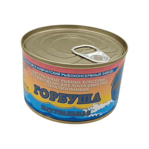 Натуральная горбуша, упаковка 220 г, ПКрз. Свежемороженая рыба, филе розового цвета, без костей.