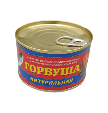 Горбуша натуральная из свежего сырья 220 г | Северпродукт