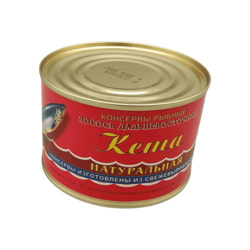 Кета табиғи 240гр, УстьКамчатрыбадан, татымды балық өнімі, Алматы, Қазақстан.