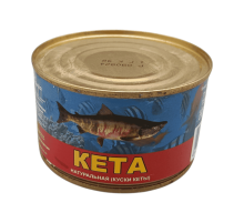 Кета тихоокеанская натуральная (куски) 220 г | ЛКА