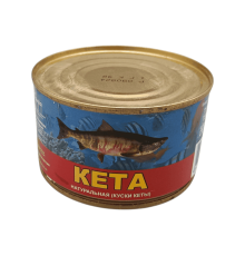 Кета тихоокеанская натуральная (куски) 220 г | ЛКА