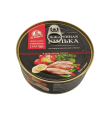 Килька балтийская обжаренная в томатном соусе 240 г | За Родину