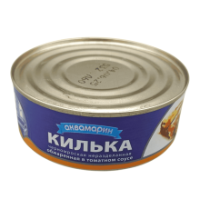 Килька черноморская в томатном соусе 240г | Аквамарин