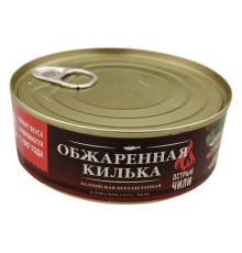 Килька неразделанная обжаренная в томатном соусе чили 240 гр | За Родину