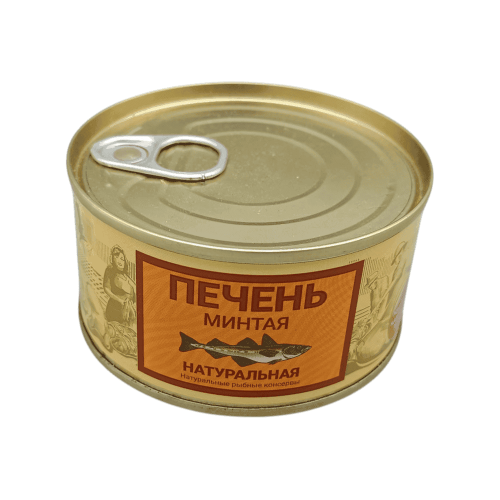 Минтай бауыры табиғи 240 г