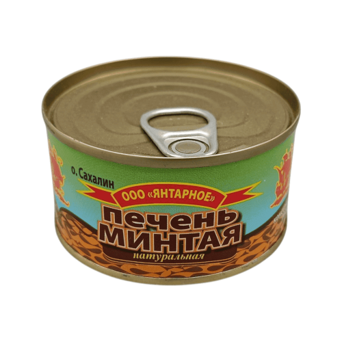 Минтай бауыры табиғи 185 г Янтарь (Сахалин)