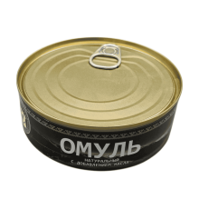 Омуль натуральный с добавление масла,  240 г | Вкус Арктики