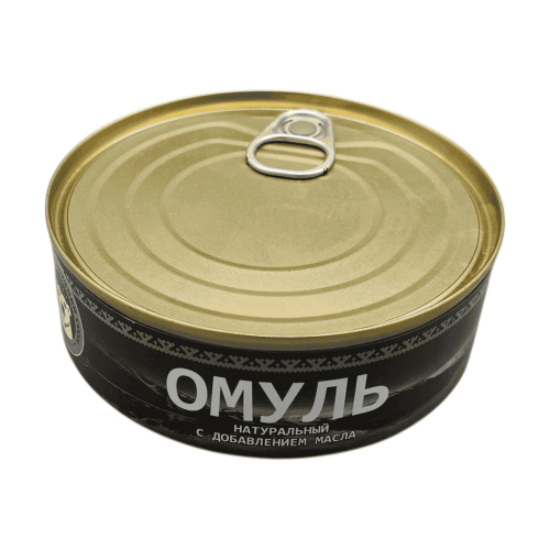 Омуль натуральный с добавление масла,  240 г | Вкус Арктики – купить в Алматы | Вкус Арктики