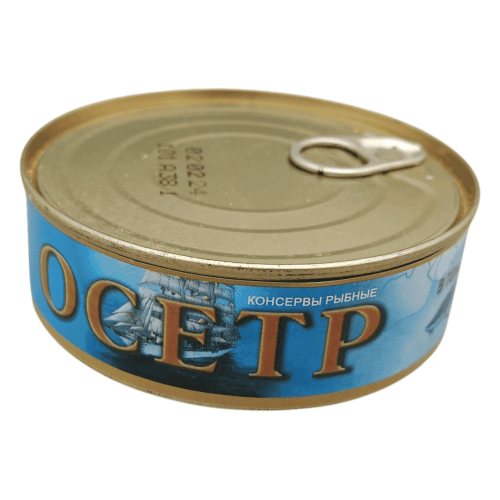 Сочный осетр, обжаренный в ароматном томатном соусе, 240гр. – деликатес от Астраханского рыбзавода, идеальное блюдо для гурманов Алматы.