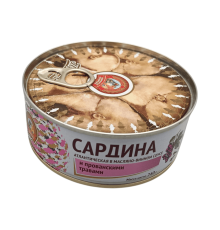 Сардина атлантическая в масляно-винном соусе и прованскими травами 240 г | Сохраним Традиции
