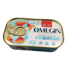 Сардины на пару в масле, 175г | Omegin