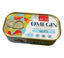 Халапеньолы балтық буғда дайындалған сардиналар 175г | Omegin