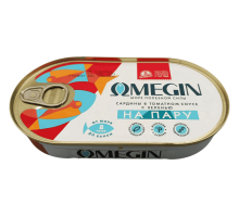 Сардины в томатном соусе с зеленью на пару 175 г. | Omegin
