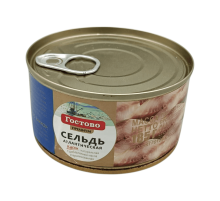 Сельдь атлантическая (куски) в масле 185 г.  | Гостово