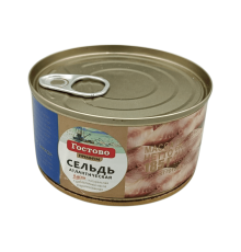 Сельдь атлантическая (куски) в масле 185 г.  | Гостово