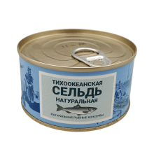 Сельдь Тихоокеанская натуральная, 185г | КамчатТралФлот