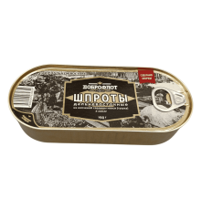 Шпроты "Дальневосточные" из копченой сардины иваси (тушка) в масле, 190г| Доброфлот