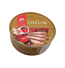 Снеток (корюшка) неразделанный обжаренный в томатном соусе 240 гр. | За Родину