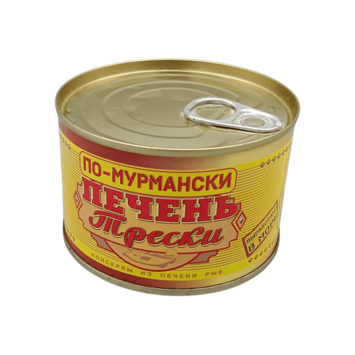 Печень трески по-мурмански 250 г от Устькамчатрыба – аппетитное рыбное деликатесное блюдо, идеально для стола в Алматы.