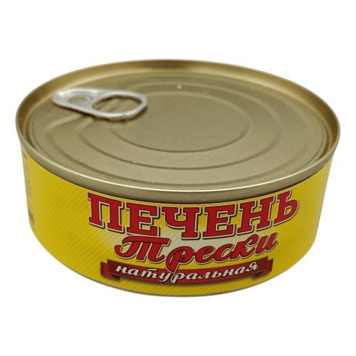 Печень трески "Экватор" ГОСТ 230г - натуральный продукт высшего качества, в стеклянной банке, идеален для ценителей здоровой пищи в Алматы.