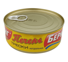 Печень трески натуральная 230г | Беринг