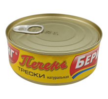 Табиғи треска бауыры 230г «Беринг»