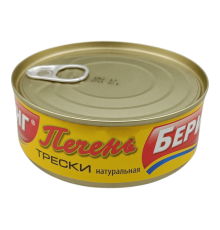 Печень трески натуральная 230г | Беринг