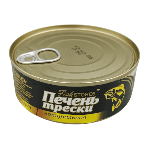Натуральная печень трески ГОСТ 230 г от Fish Stores в Алматы, Казахстан.