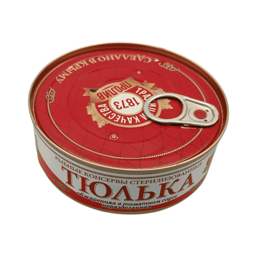 Обжаренная черноморская тюлька в томатном соусе ГОСТ 240 г. - аппетитное блюдо из Алматы.