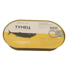 Филе тунца макрелевого бланшированное в масле 175 г | Рыбное меню