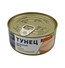 Тунец полосатый филе в масле 170 г | Морской Котик