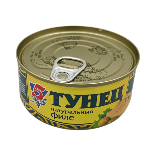 Табиғи тунец сүбесі 185 г | 5 Морей – Алматыда сатып алу |